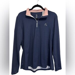 RHOBACK X BARSTOOL GOLF "THE SAND DRIFT" QUARTER ZIP (L)